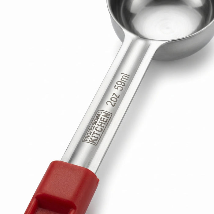 Cucharón Porcionador 2 Oz Mango Rojo · vista 1