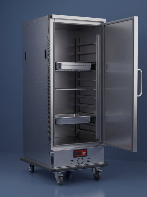 Carro mantenedor de alimentos · 11 bandejas — accesorios incluidos