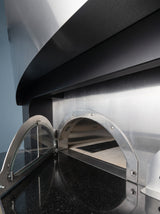 Horno de pizza giratorio EMP.SPO.05 — Vista boca izquierda