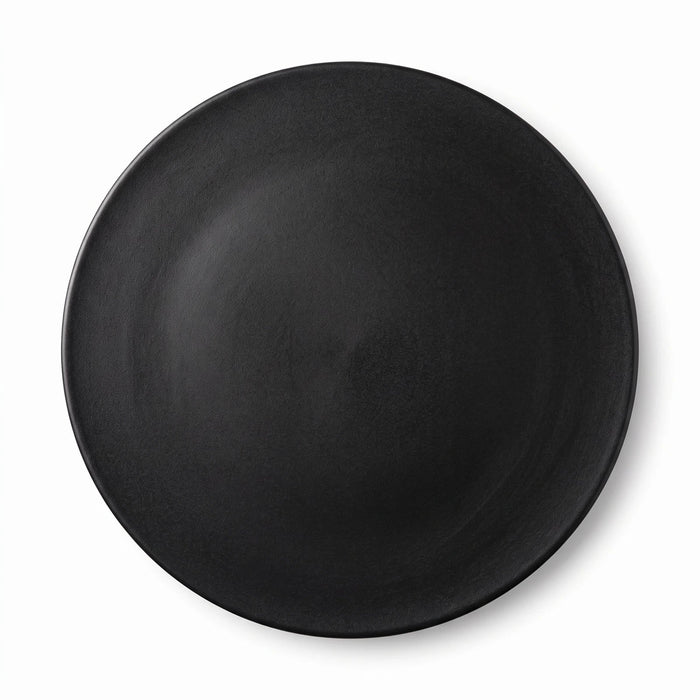 Plato Melamina Negro 18 Cm · vista 1