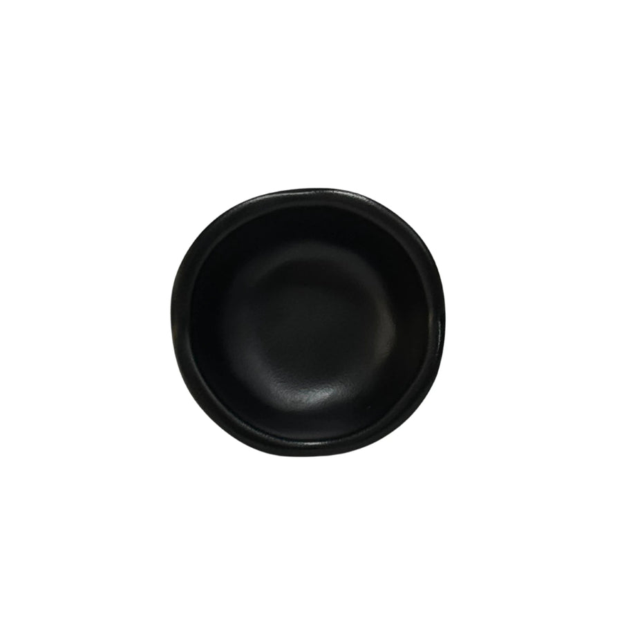 Salsera para Mesa Melamina Negra 8 x 2.5 Cm