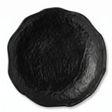 Plato Negro Efecto Piedra 18 Cm · vista 1