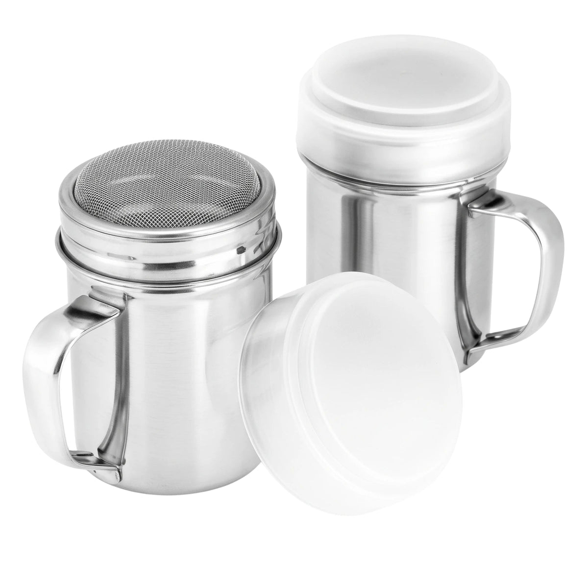 Espolvoreador Shaker Acero Inoxidable con Asa Mediano · vista 1