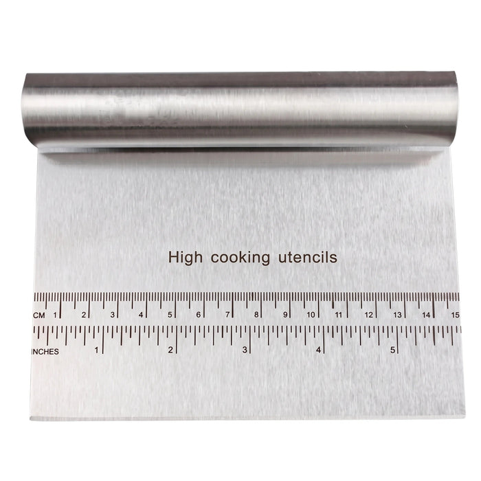 Raspador Cortador de Masa Acero Inoxidable con Regla · vista 1